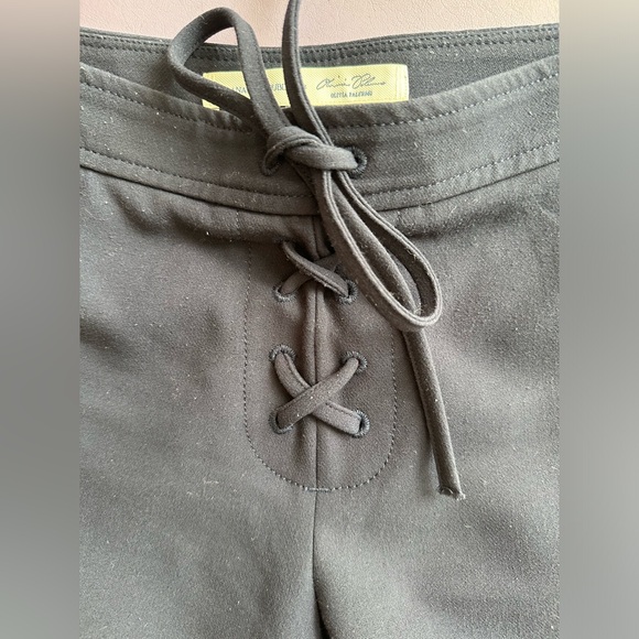 Banana Republic x Olivia Palermo Navy Lace-up Flare Pants Size 2 - Picture 7 of 7